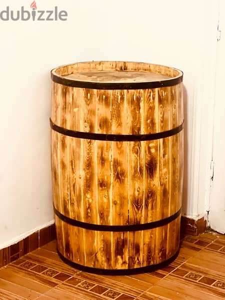 ديكور خشب barrel wooden 1