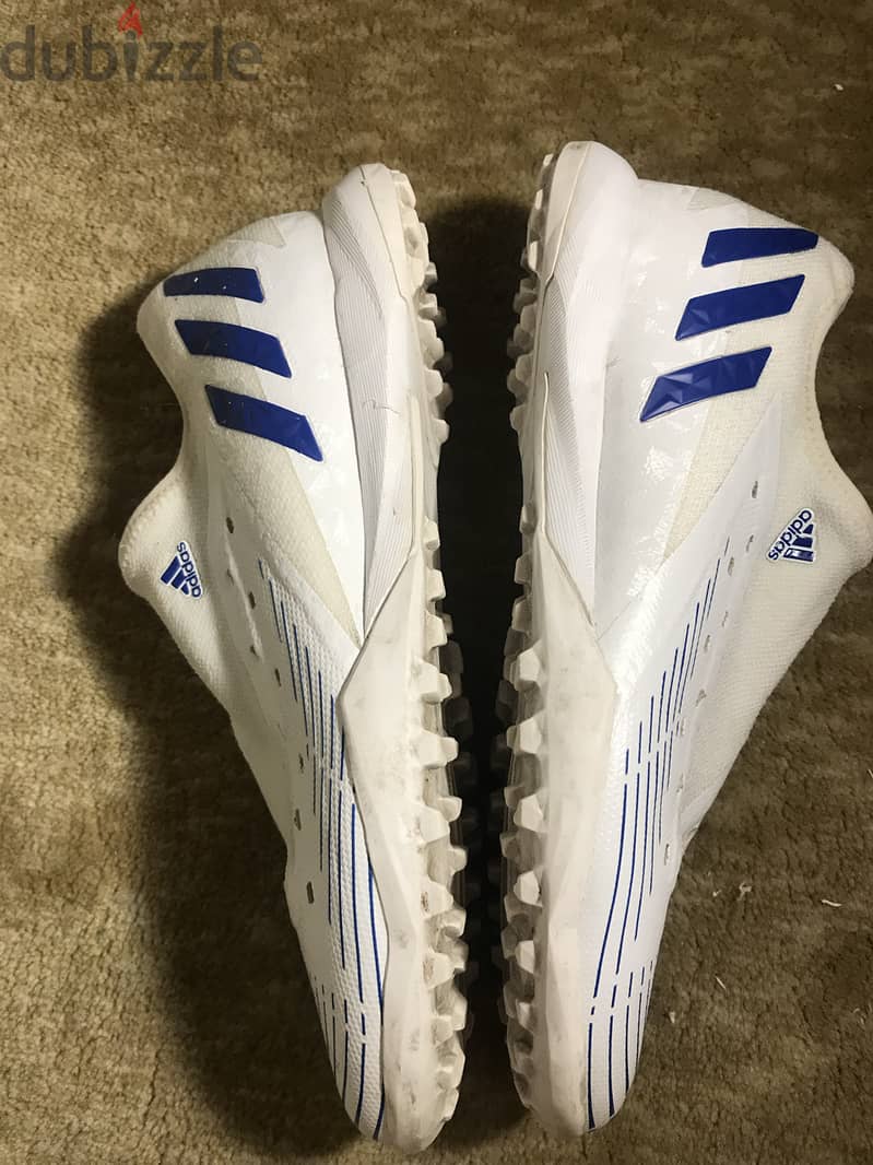 100% original Adidas Predator Edge 3(color:White & Blue)(Size:EU 41.5) 1