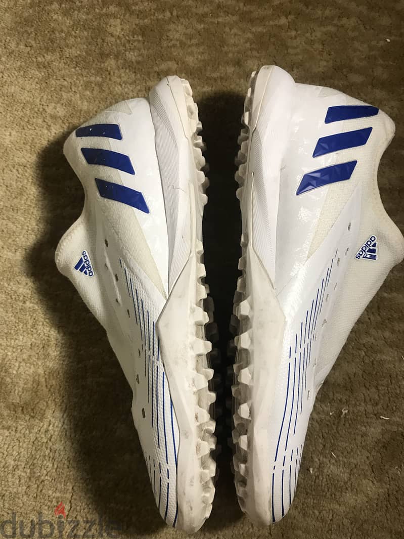 100% original Adidas Predator Edge 3(color:White & Blue)(Size:EU 41.5) 2