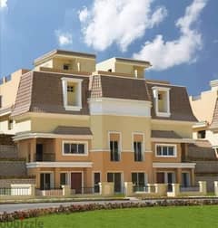 svilla for sale in Sarai Compound, New Cairo  Direct view on Lagoon - Bahary 0