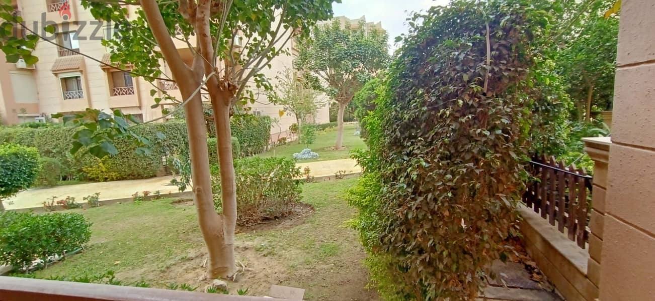 Available ground ownership apartment in Garden Rehab City - New Fifth Phase     Area - 150 m + 60 m garden    It is more than wonderful without being 13