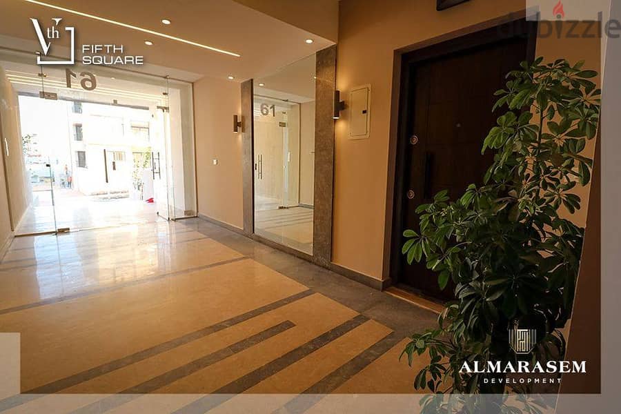 Apartment for sale,ready to move, finished, with air conditioners and kitchen, Fifth Square new cairo شقة للبيع 155م استلام فوري فى فيفث سكوير التجمع 2