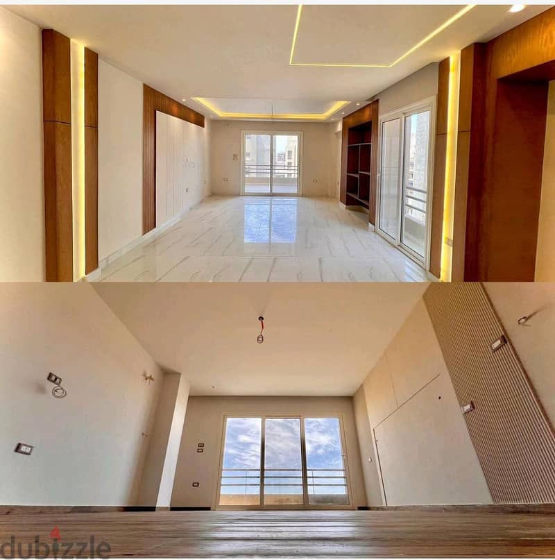 Lowest price || Apartment 185M - 3 bedrooms - First Use - Ultra Super Lux in The Square Sabbour Compound - Fifth Settlement 3