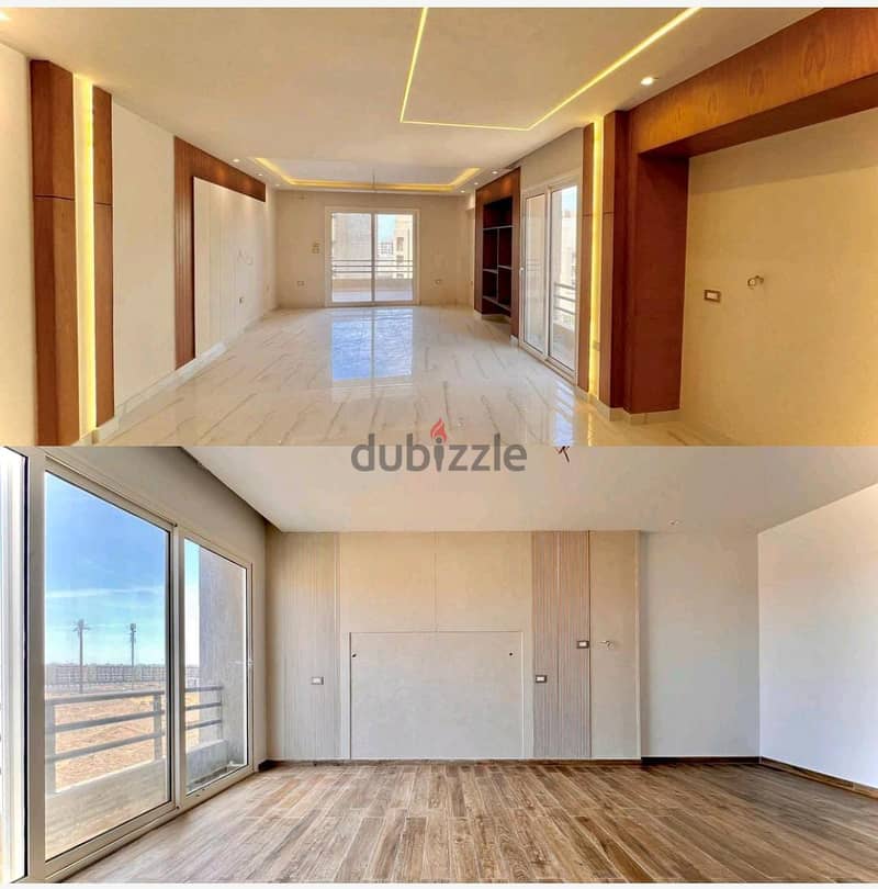 Lowest price || Apartment 185M - 3 bedrooms - First Use - Ultra Super Lux in The Square Sabbour Compound - Fifth Settlement 8