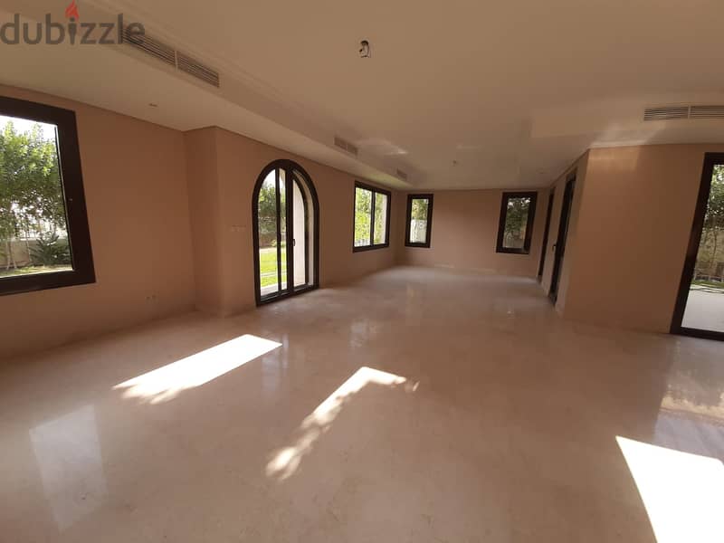 5- villa for rent in Mivida Compound, semi-furnished, with kitchen, air conditioners + appliances, view on garden 2