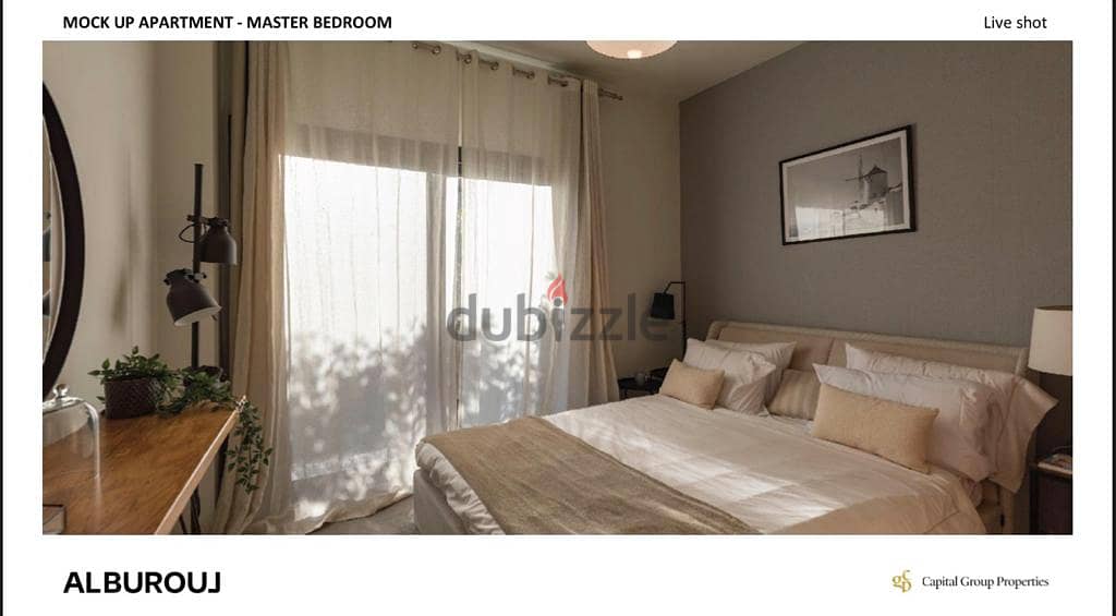 235 sqm apartment for sale, immediate delivery, 4 rooms, close to Cairo International Airport, in the heart of Shorouk, Al Burouj Compound 4