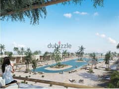 With a 10% down payment, I own a townhouse with a private garden area with a view lagoon in Shamasi, Sidi Abdel Rahman 0