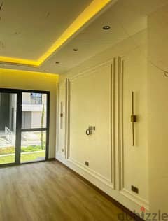 For rent, ground floor apartment with garden, first use ultra super lux, semi-furnished, in Sky Condos sodic Compound new cairo 0
