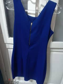 فستان سواريه اسود وأزرق تلبيس M,L 0