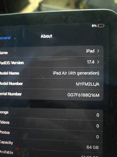 Apple ipad air 4th 64 gb
