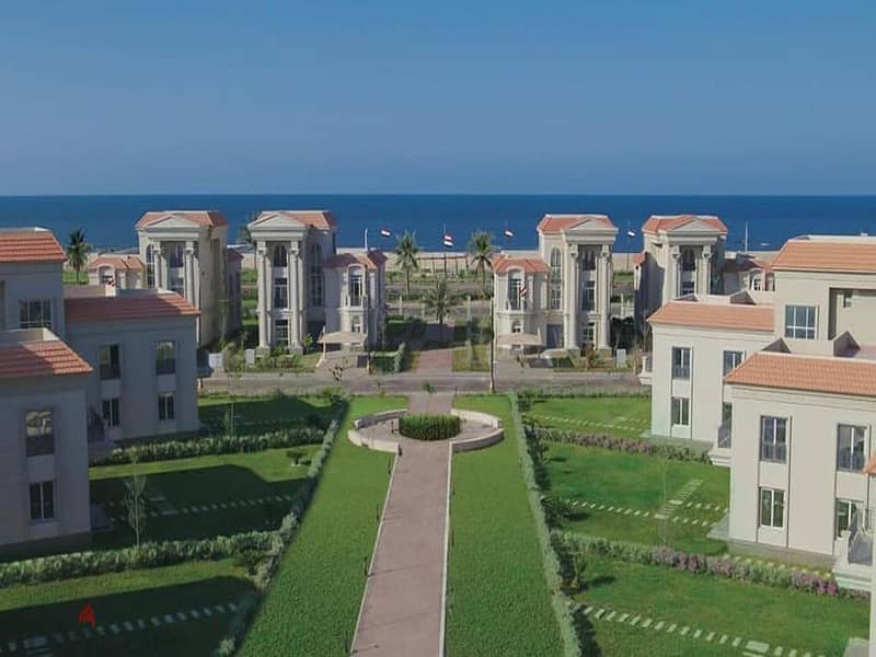 Twin villa ready to move in New Mansoura Zahya for sale توين فيلا اسنلام فوري في المنصوره الجديده على البحر مباشره للبيع بقسط 6