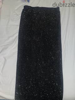 black and gold long skirt 0