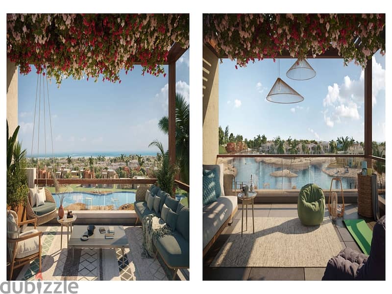 شاليه + Garden بفيو رائع 99 متر للبيع في مكادي هايتس الغردقة Makadi Heights 19