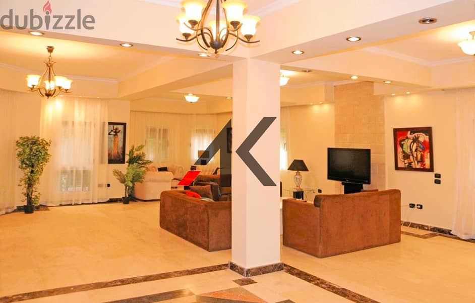 Fully Furnished  Stand Alone L450m. with pool For Rent in kattameya Residence 2