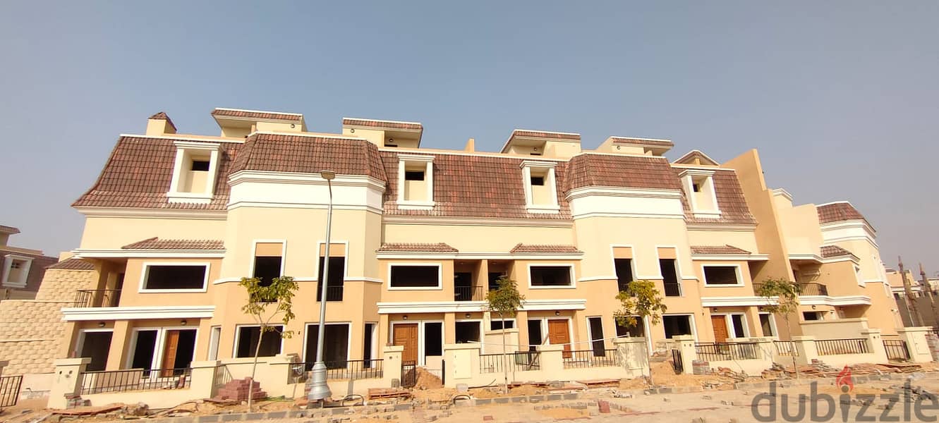 New Launch Saray S Villa for sale, 239 sqm, villa phase only, in Sarai Sur Compound, Madinaty Wall 14