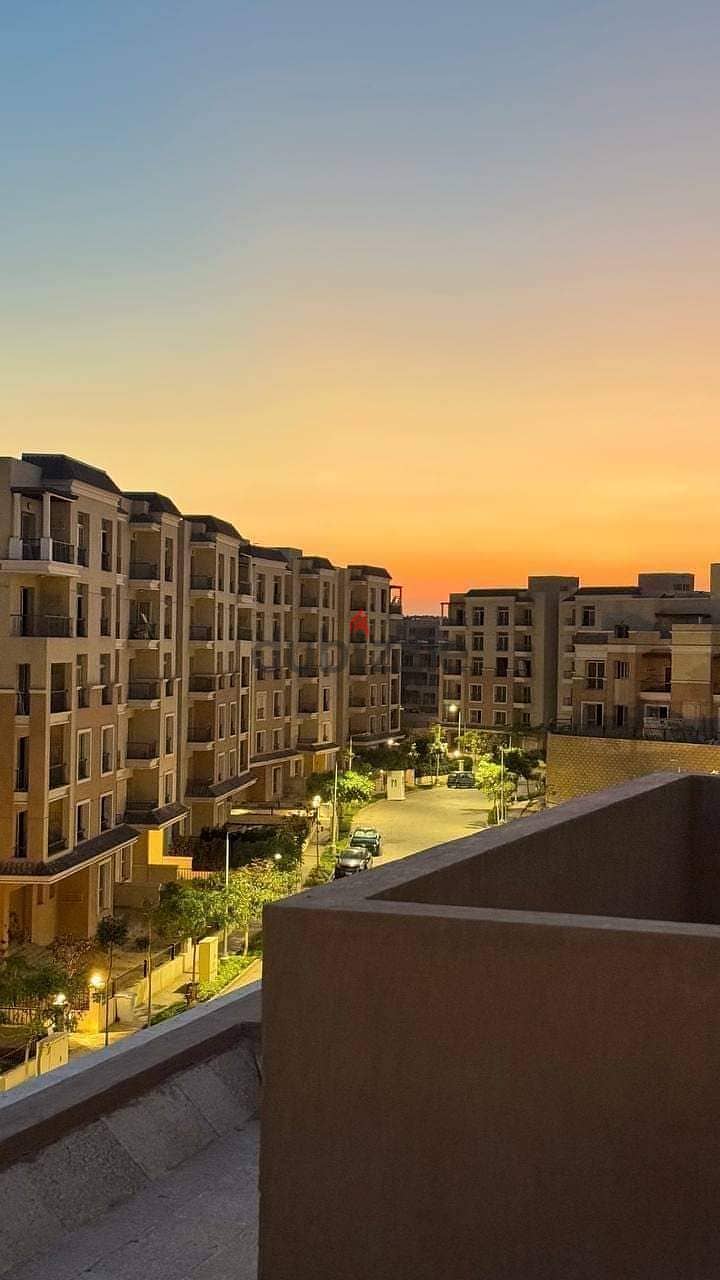 165 sqm apartment for sale with 193 sqm garden, wall in Madinaty Wall, Sarai Compound, New Cairo, installments over 8 years 12