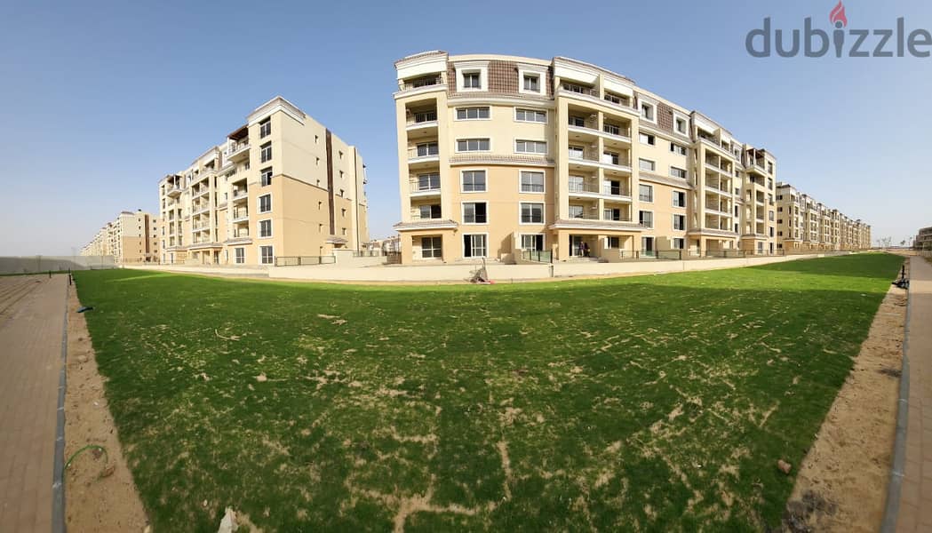 Duplex on a repeated floor with a view of 158 m for sale in Sarai Compound, Sur, Madinaty Wall, Shiya Phase 1