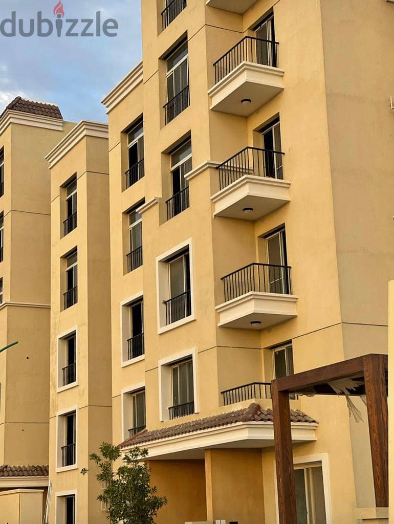 Duplex 136 sqm with 20 sqm garden, fenced with Madinaty, for sale in Sarai Compound in New Cairo, at a special cash price 5