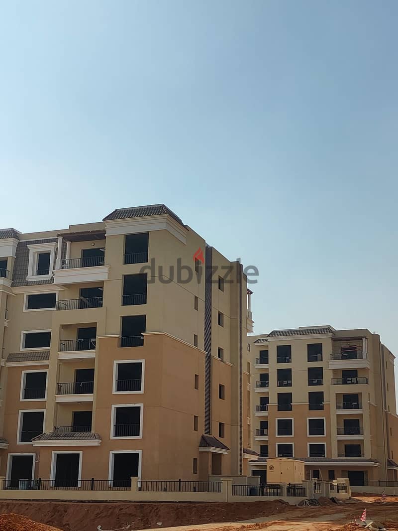 The best division in the Shia stage, 147 sqm apartment for sale, 3 rooms, in Sarai Compound, New Cairo, near Mostakbal City 26