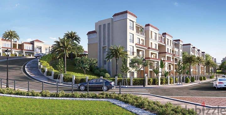 Apartment for sale in Sarai Compound| - Mostakbal City 3 rooms view landscape wall in wall with Madinaty down payment 10% and the rest in installments 1