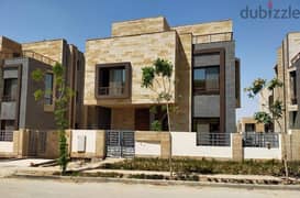 For sale, a villa with 3 separate floors (ground - first - roof) and an installment over 8 years in the Taj City villas phase, the settlement directly