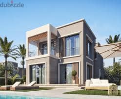 For sale, a villa with 3 separate floors (ground - first - roof) and an installment over 8 years in the Taj City villas phase, the settlement directly 2
