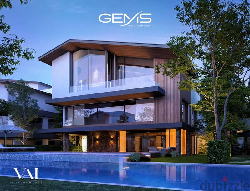 Twin house villa for sale - Gems 4BR + penthouse . 1