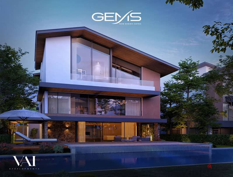 Twin house villa for sale - Gems 4BR + penthouse . 3