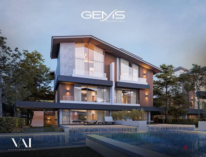 Twin house villa for sale - Gems 4BR + penthouse . 5