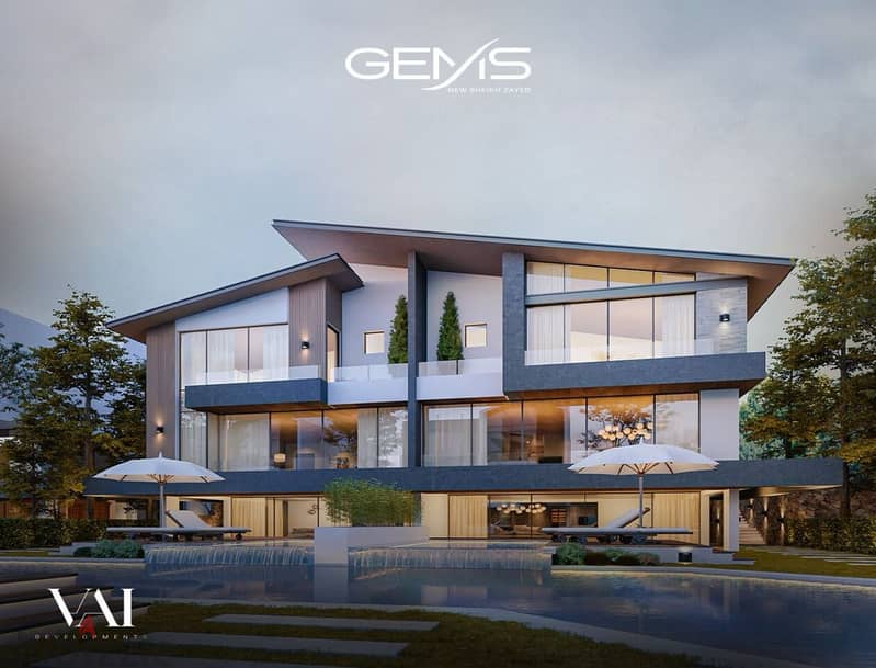 Twin house villa for sale - Gems 4BR + penthouse . 10