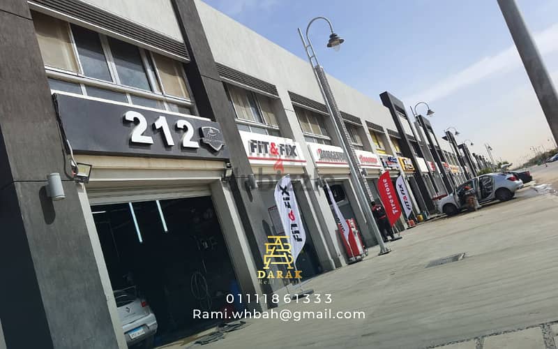 Car service center for rent, car showroom for rent, maintenance center for rent corner in the Craft Zone cities 10