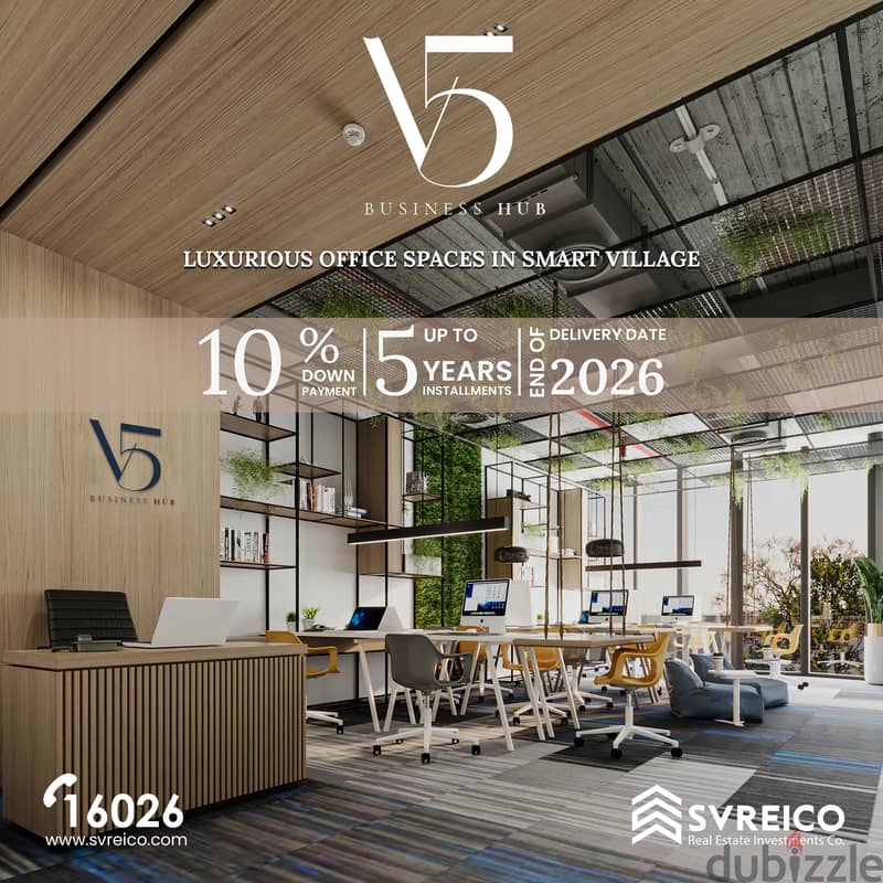 Own your office space in The biggest community in smart village in V5 1