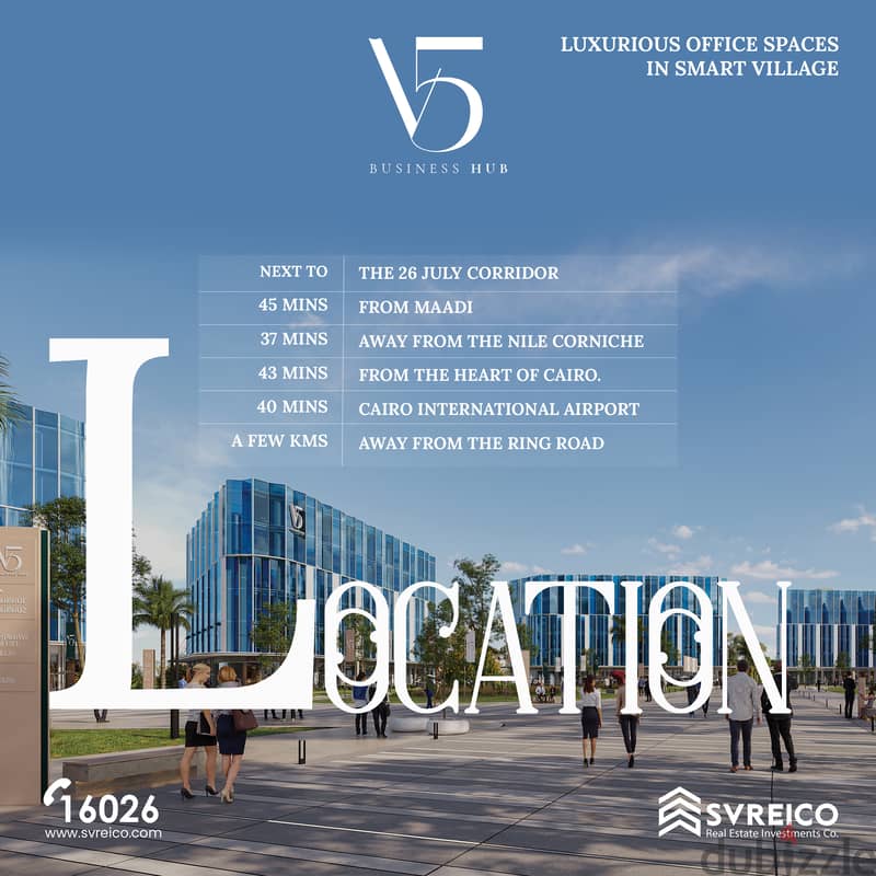 Own your office space in The biggest community in smart village in V5 2