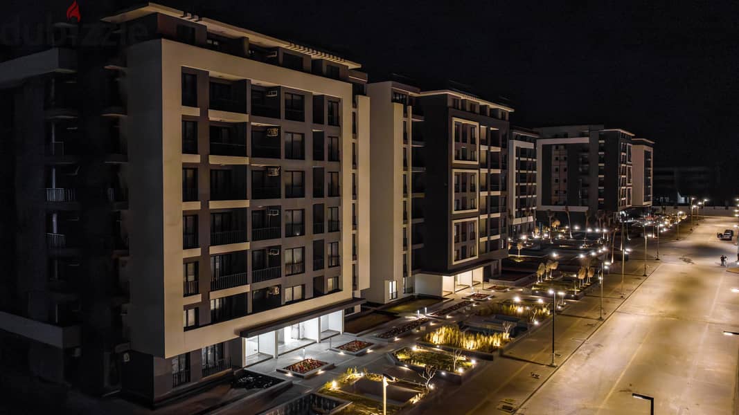 Immediately receive your apartment in Castle Landmark Compound, the Administrative Capital, in the R7 district, with a 10% down payment over 10 years. 2
