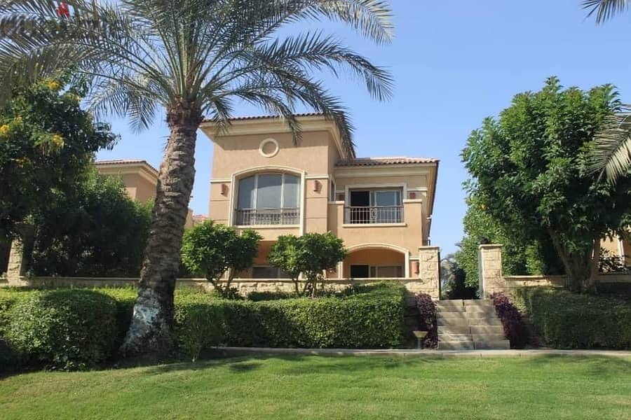 300 sqm villa with open view for sale in New Cairo in installments 0