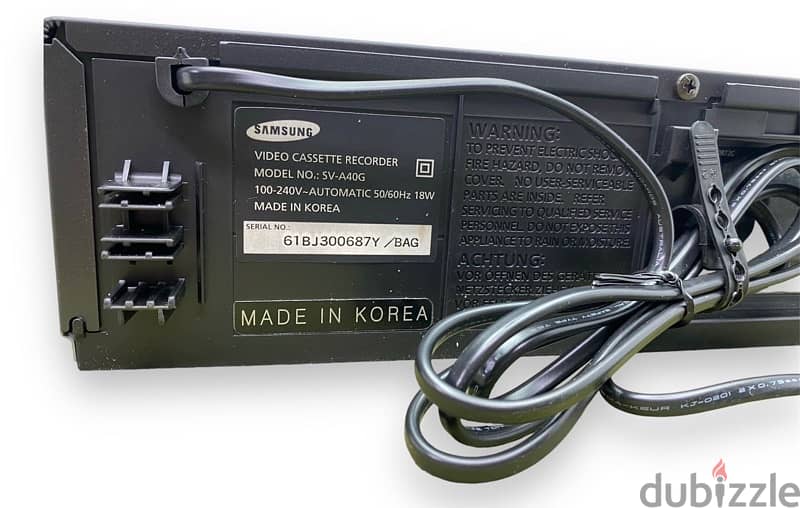 للبيع / جهاز فيديو VHS سامسونج جديد Samsung video cassette 12