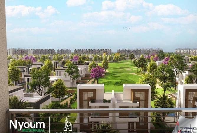 شقة 3غرف بحري صريح للبيع بالتقسيط في كمبوند نيوم المستقبل سيتي - Nyoum Mostakbal بالتقسيط 6