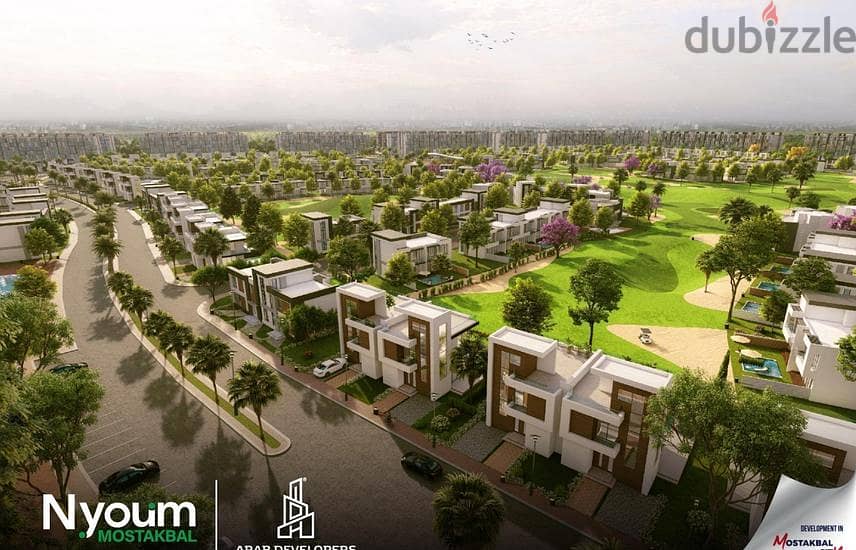 شقة 3غرف بحري صريح للبيع بالتقسيط في كمبوند نيوم المستقبل سيتي - Nyoum Mostakbal بالتقسيط 7