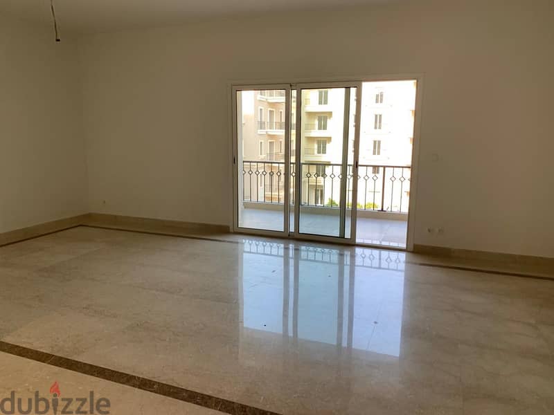 semi furnished Apartment 2rooms for rent in Mivida Boulevard  view pool 4