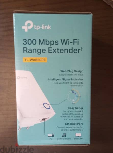 مقوى شبكة محلية لاسلكية من TP LINK  جديد لم يستخدم 5