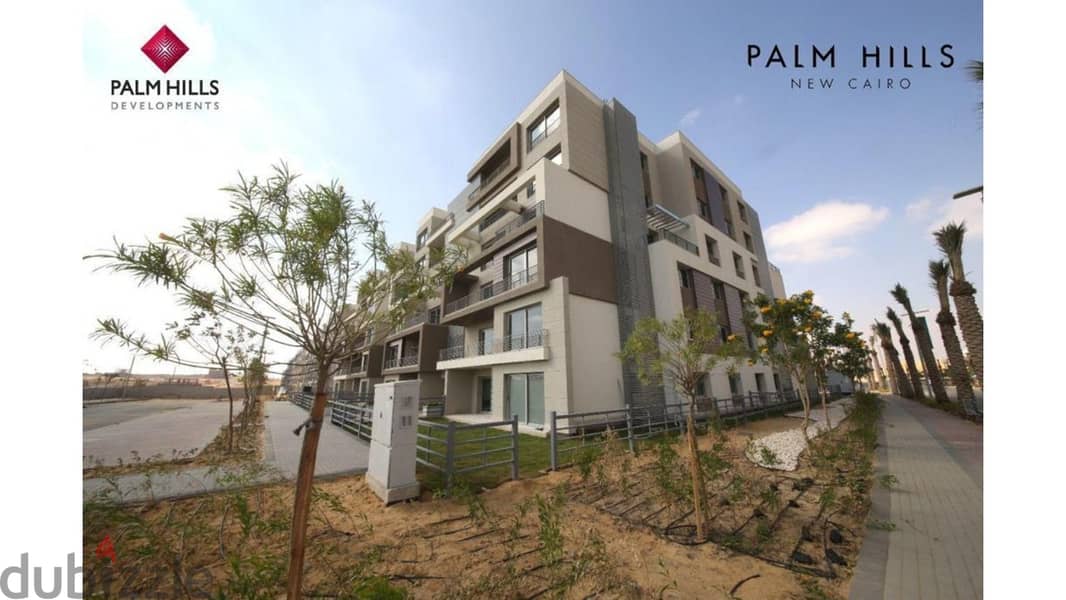 Apartment 70m for sale in palm hills new cairo fully finished with 10% down payment بالم هيلز 4