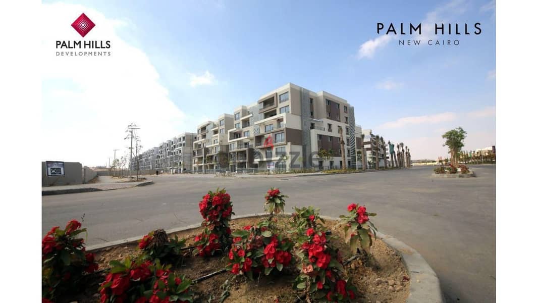 Apartment 70m for sale in palm hills new cairo fully finished with 10% down payment بالم هيلز 8