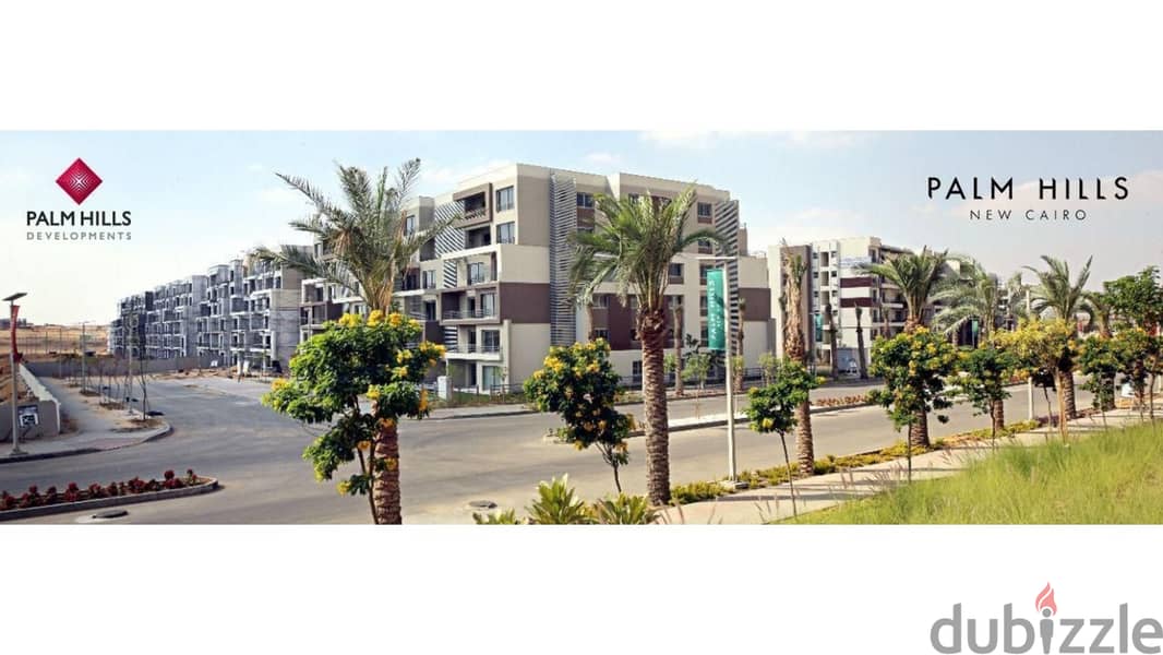 Apartment 70m for sale in palm hills new cairo fully finished with 10% down payment بالم هيلز 9