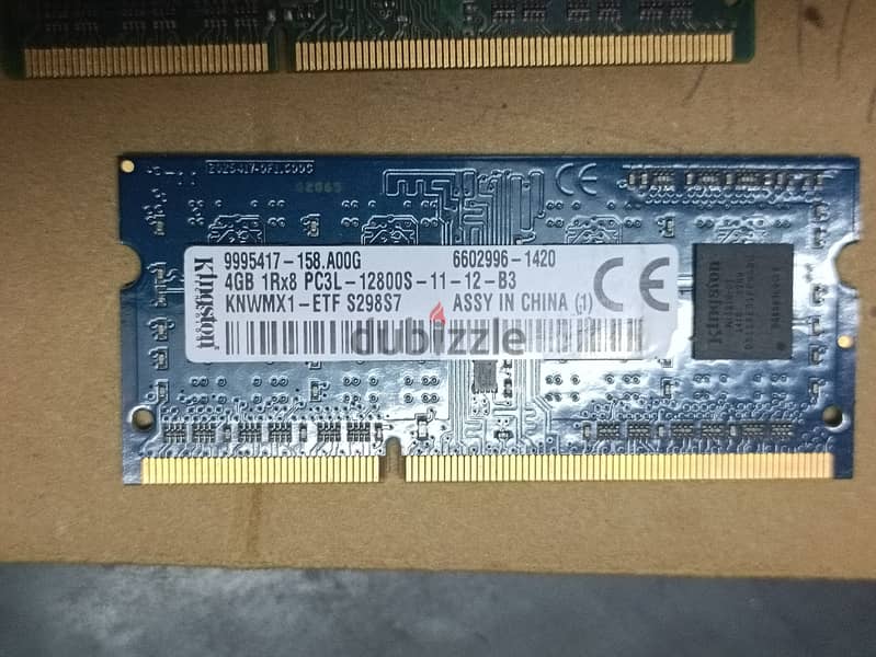 رامات DDR3 4GB حاله ممتازه 1