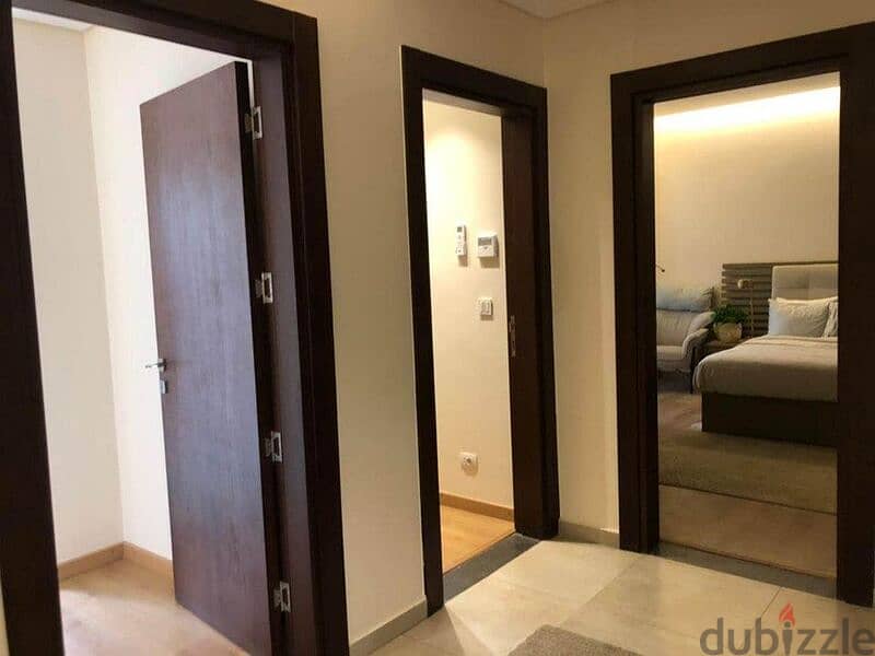 Apartment for sale in Trio Gardens with private entrance in Fifth Settlement 4