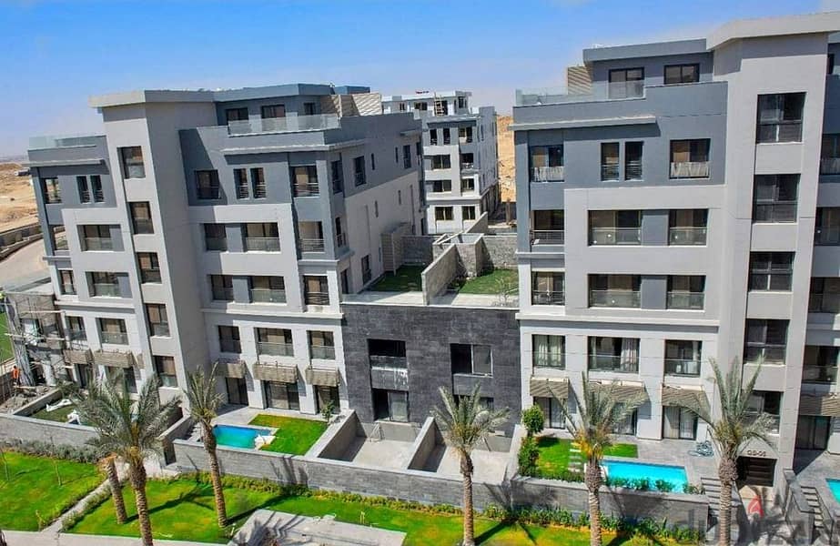 Apartment for sale in Trio Gardens with private entrance in Fifth Settlement 6