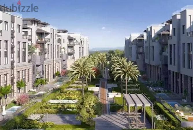 Fully finished apartment with garden ONLY 5% Down payment up to 9 years installments - Trio - Fifth Settlement - New Cairo minutes from AUC 6