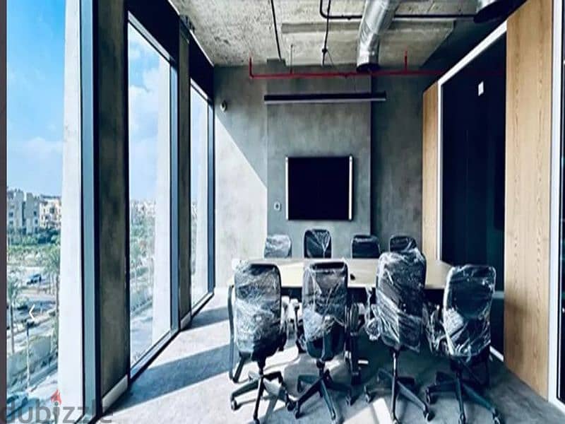 مكتب 84 متر تشطيب كامل للايجار في ايستاون القاهرة الجديدة 6