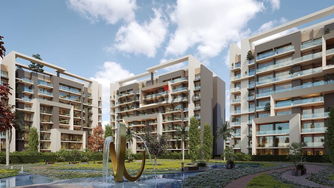 120 sqm apartment for sale in installments in the Administrative Capital in City Oval New Capital 10