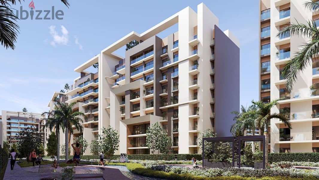 120 sqm apartment for sale in installments in the Administrative Capital in City Oval New Capital 13